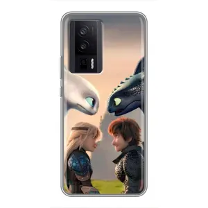 Чохол як приборкати дракона на Xiaomi POCO F5 Pro (Гикавка і Астрід)