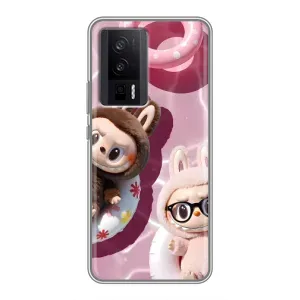 Чехол с Лабубу на Xiaomi POCO F5 Pro (Игрушка Лабубу)