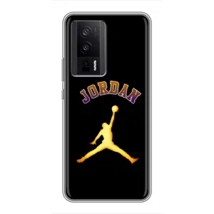 Чехлы для Xiaomi POCO F5 Pro - с картинкой JORDAN (AlphaPrint) (Jordan Gold)