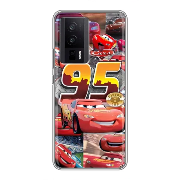 Чохол з принтом «Колаж Блискавка Маквін» для Xiaomi POCO F5 Pro