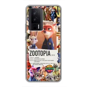 Чохол Зоотрополіс на Xiaomi POCO F5 Pro (Постер Зоотрополіс)