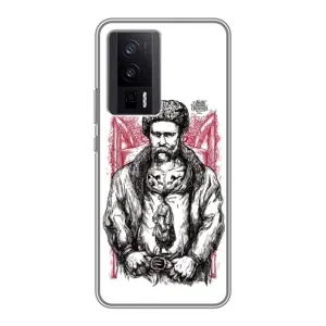 Чохли для Xiaomi POCO F5 Pro с принтом Тараса Шевченко (AlphaPrint) (Козак Шевченко)