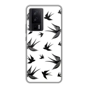 Чехол с птицами на Xiaomi POCO F5 Pro (VPrint) (Ласточки)