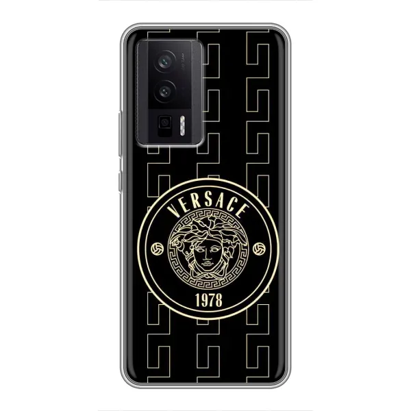 Чехол с принтом «Лого Версаче» для Xiaomi POCO F5 Pro