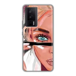 Чехол с печатью для Xiaomi POCO F5 Pro - (Мода) (AlphaPrint) (Макияж)