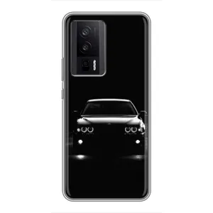 Чехол для Поко Ф5 Про - с принтом БМВ (AlphaPrint) (Машина BMW)
