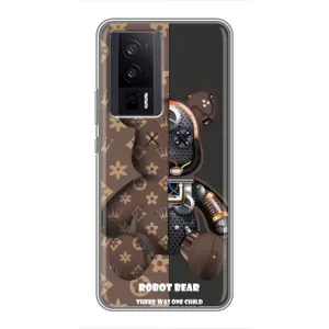 Круті Чохли Луі Віттон для Xiaomi POCO F5 Pro (AlphaPrint) (Ведмідь Луі Вітон)