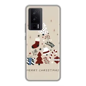 Різдвяні, Святкові Чохли для Сяомі POCO F5 Про (Merry Christmas)