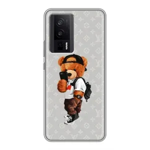 Бренднові Чохли для Xiaomi POCO F5 Pro - (PREMIUMPrint) (Ведмедик Луі)