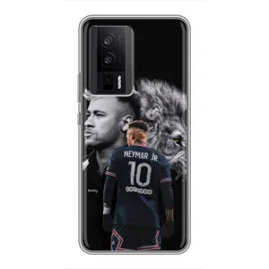 Чехол Неймар для Xiaomi POCO F5 Pro (AlphaPrint) (Неймар Лев)