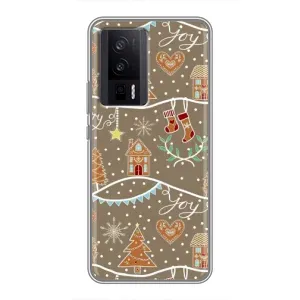 Новорічні, Святкові Чохли для Xiaomi POCO F5 Pro - 2024 год (Новорічні пряники)