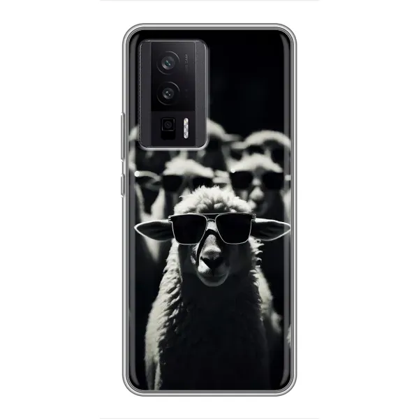 Чехол с принтом «Овечка в очках» для Xiaomi POCO F5 Pro