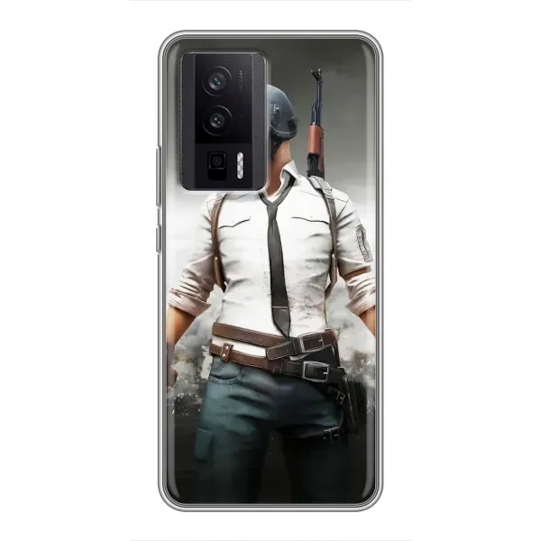 Чехол с принтом «Пабг мен» для Xiaomi POCO F5 Pro Чехол с принтом «Пабг мен» для Xiaomi POCO F5 Pro