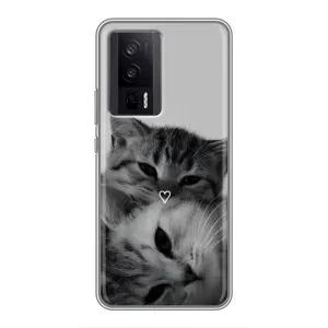Чохол з малюнком кіт на Xiaomi POCO F5 Pro (Пара котів)