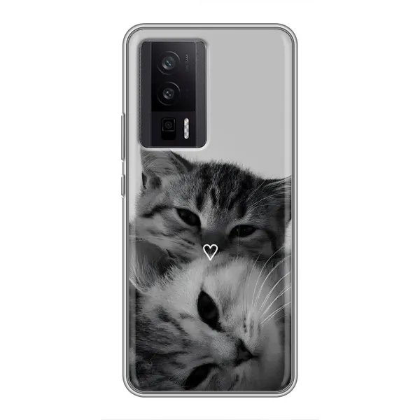 Чохол з принтом «Пара котів» для Xiaomi POCO F5 Pro