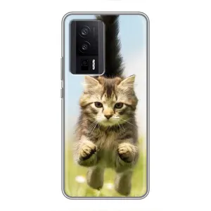Чохли з Котиками для Xiaomi POCO F5 Pro (VPrint) (Прижок кота)