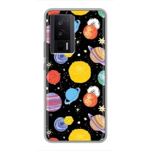Космічні Чохли для Сяомі POCO F5 Про (VPrint) (Намальовані планети)