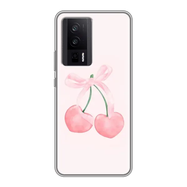 Чохол з принтом «Рожеві вишні» для Xiaomi POCO F5 Pro
