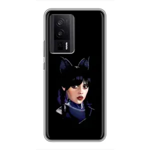 Чохли Венсдей на Xiaomi POCO F5 Pro Уенсдей (AlphaPrint) (серйозна Венздей)