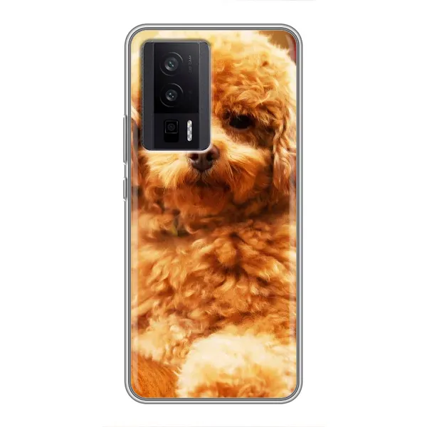 Чехол с принтом «Щенок Бишон» для Xiaomi POCO F5 Pro Чехол с принтом «Щенок Бишон» для Xiaomi POCO F5 Pro