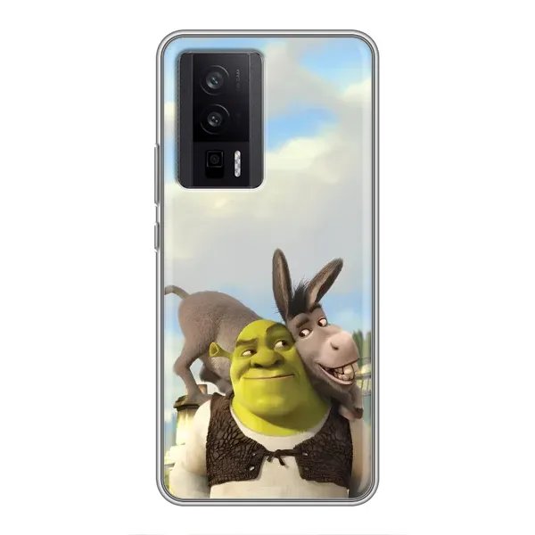 Чохол з принтом «Шрек та Осел» для Xiaomi POCO F5 Pro