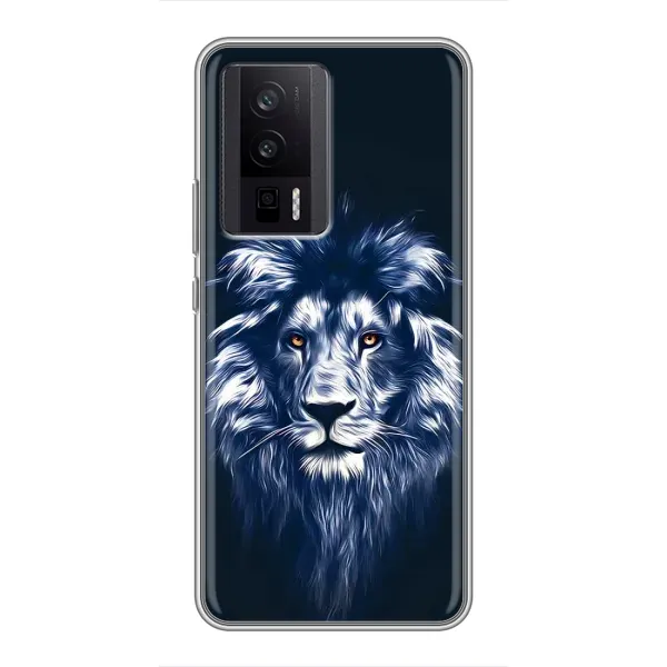 Чехол с принтом «Синий Лев» для Xiaomi POCO F5 Pro