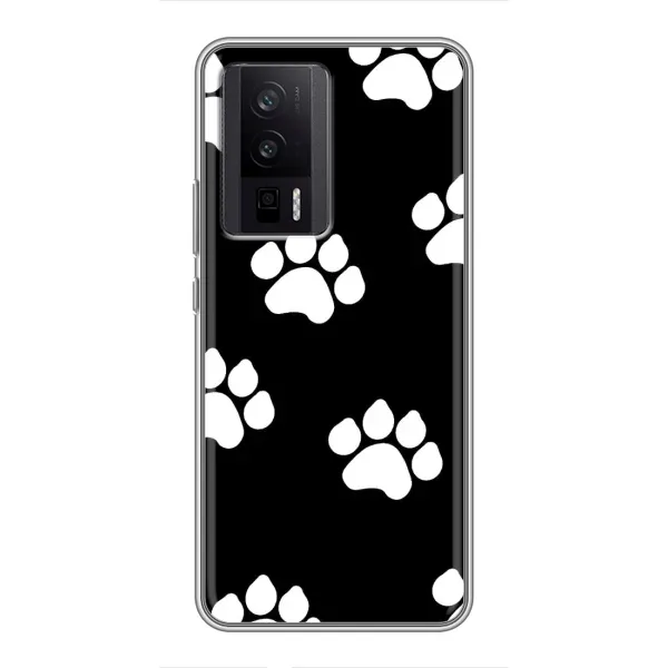 Чехол с принтом «Следы собаки» для Xiaomi POCO F5 Pro Чехол с принтом «Следы собаки» для Xiaomi POCO F5 Pro