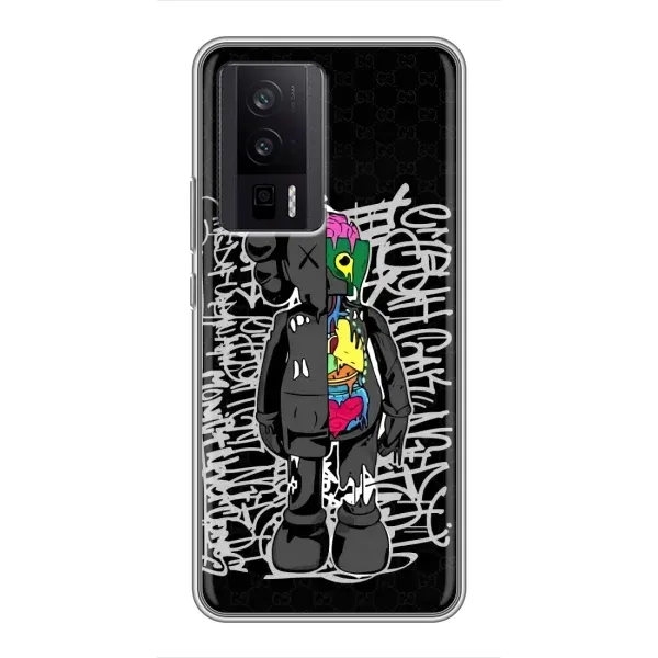Чехол с принтом «Стиль Bearbrick» для Xiaomi POCO F5 Pro