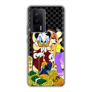 Чехли для Xiaomi POCO F5 Pro - Скрудж МакДак Louis Vuitton (PREMIUMPrint) (Стильна Утка)