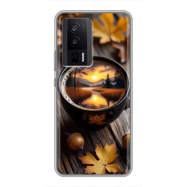 Чехол с принтом «Темный кофе» для Xiaomi POCO F5 Pro