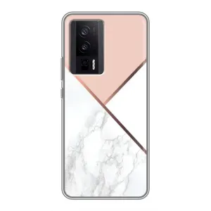 Мраморний чехол на Xiaomi POCO F5 Pro (VPrint) (Тройний мрамор)