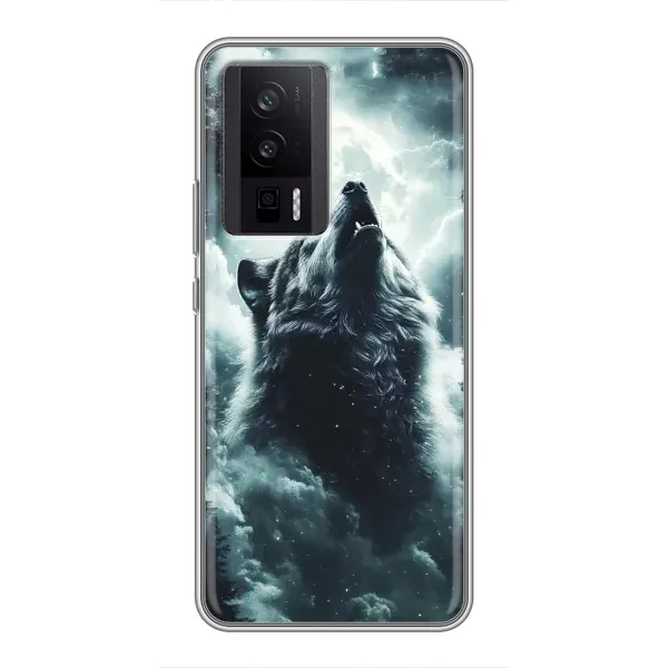 Чохол з принтом «Вовк у хмарах» для Xiaomi POCO F5 Pro Чохол з принтом «Вовк у хмарах» для Xiaomi POCO F5 Pro