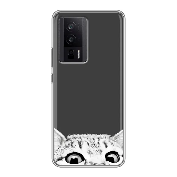 Чехол с принтом «Выглядывает кот» для Xiaomi POCO F5 Pro