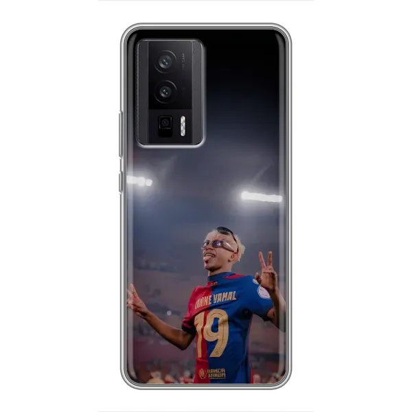 Чехол с принтом «Ямаль на стадионе» для Xiaomi POCO F5 Pro Чехол с принтом «Ямаль на стадионе» для Xiaomi POCO F5 Pro
