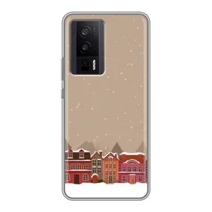 Новорічні, Святкові Чохли для Xiaomi POCO F5 Pro - 2024 год (Зимове місто)