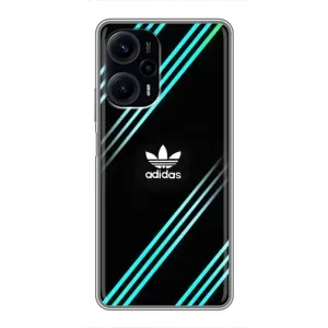 Чохли Адидас для Xiaomi POCO F5 (AlphaPrint) (Адідас з полосами)