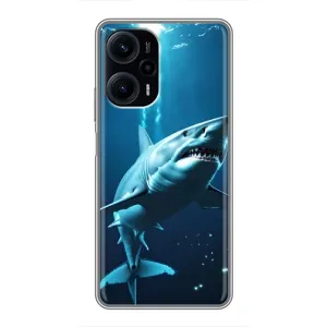 Чохол з картинкою 'Хижаки' для Xiaomi POCO F5 (Акула під водою)