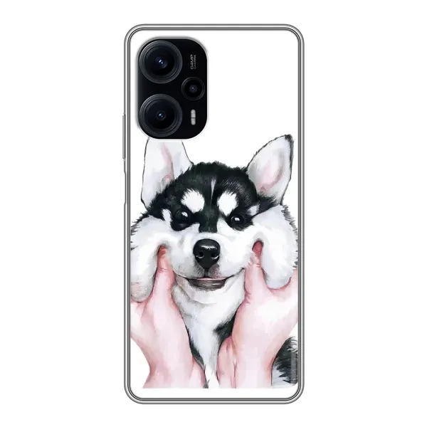 Чехол с принтом «Довольный Хаски» для Xiaomi POCO F5 Чехол с принтом «Довольный Хаски» для Xiaomi POCO F5
