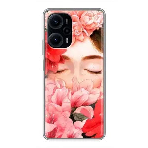Чехлы (ART) Цветы на Xiaomi POCO F5 (VPrint) (Очі в квітах)