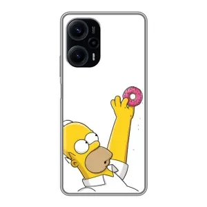 Чjхол з Сімпсонами для Xiaomi POCO F5 (VPrint) (Гомер з пончиком)
