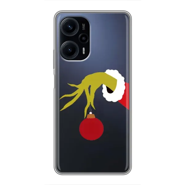 Чехол с принтом «Гринч с игрушкой» для Xiaomi POCO F5