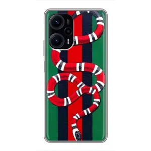 Чехлы ГУЧЧИ для Поко Ф5 (AlphaPrint) (Gucci змия)