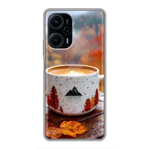 Чохол з унікальним дизайном 'Осінь з кавою' для Xiaomi POCO F5 (Кава на природі)