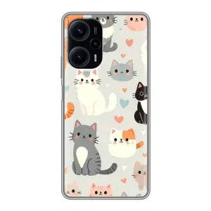 Чохол з малюнком кіт на Xiaomi POCO F5 (Колаж котів)