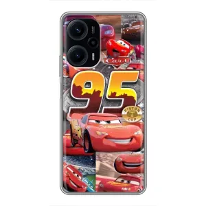 Силіконовий чохол Маквін для Xiaomi POCO F5 (Колаж Блискавка Маквін)