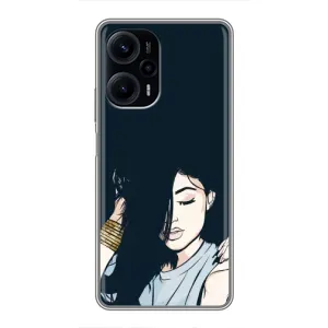 Чохол з друком для Xiaomi POCO F5 - (Мода) (AlphaPrint) (Гарна дівчина)