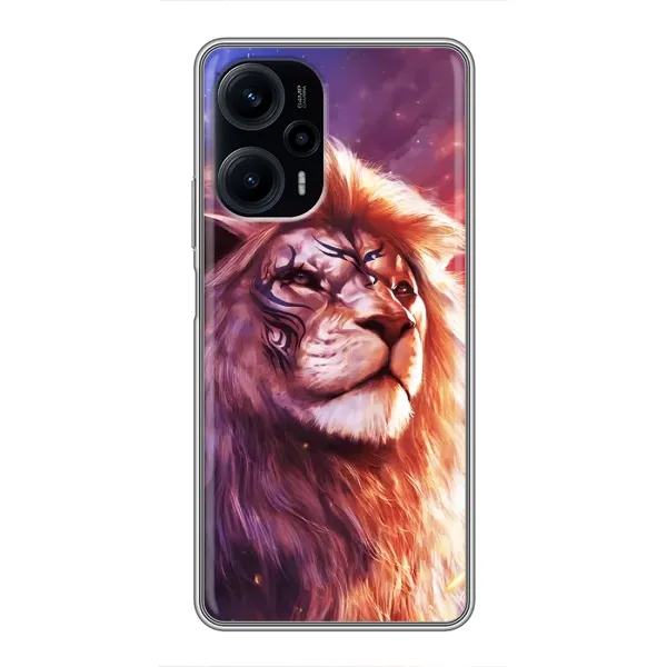 Чохол з принтом «Красочний Лев» для Xiaomi POCO F5