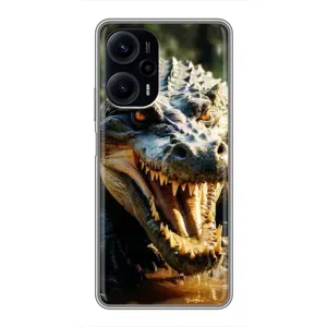 Чохол з картинкою 'Хижаки' для Xiaomi POCO F5 (Небезпечний крокодил)