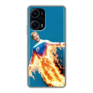 Чохол з принтом Фантастична четвірка для Xiaomi POCO F5 (Людина-факел у вогні)