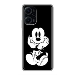 Міккі Маус чохол для Xiaomi POCO F5 (AlphaPrint - Мультяшні) (Маус на чорному)